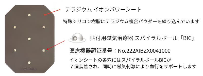 テラジウム・イオンパワーシートの拡大図