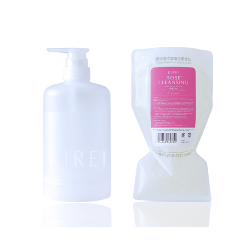 サロン向け業務用の季令ローズクレンジング（白背景の製品単体画像）