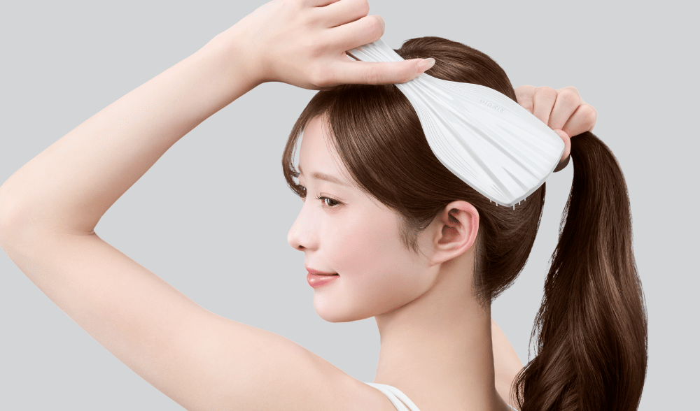 KINUJO シルキートリートメントブラシ 使用イメージ