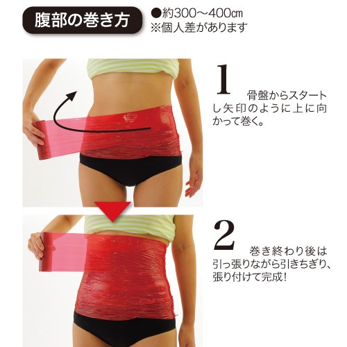 パイラシーリングプラス お腹の巻き方