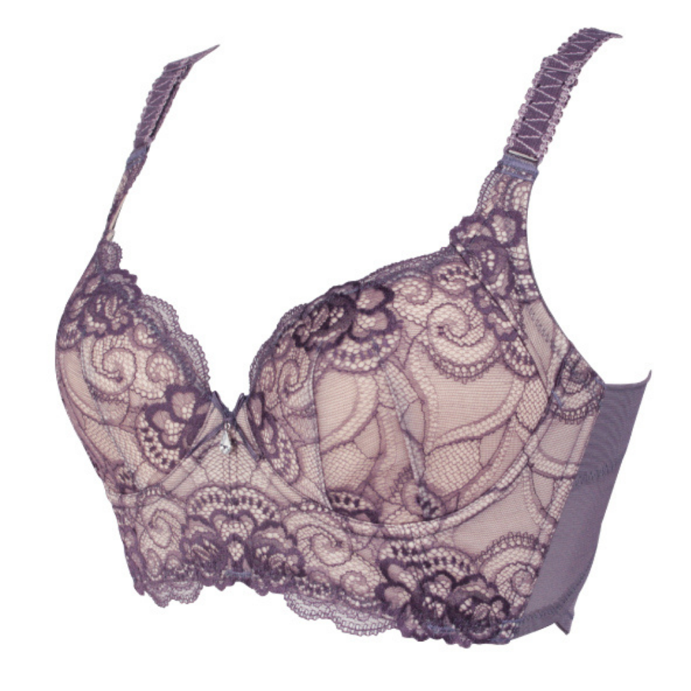 ナウクチュール セミロングブラジャー シエルグレージュ