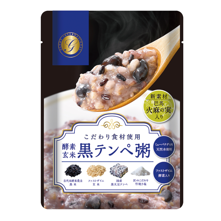 酵素玄米黒テンペ粥