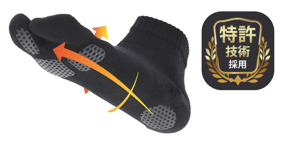 SALONwoフットサポーター 特許技術搭載の靴下型サポーター 製品画像